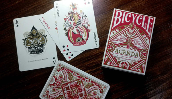 Bicycle Agenda Red Playing Cards Deck