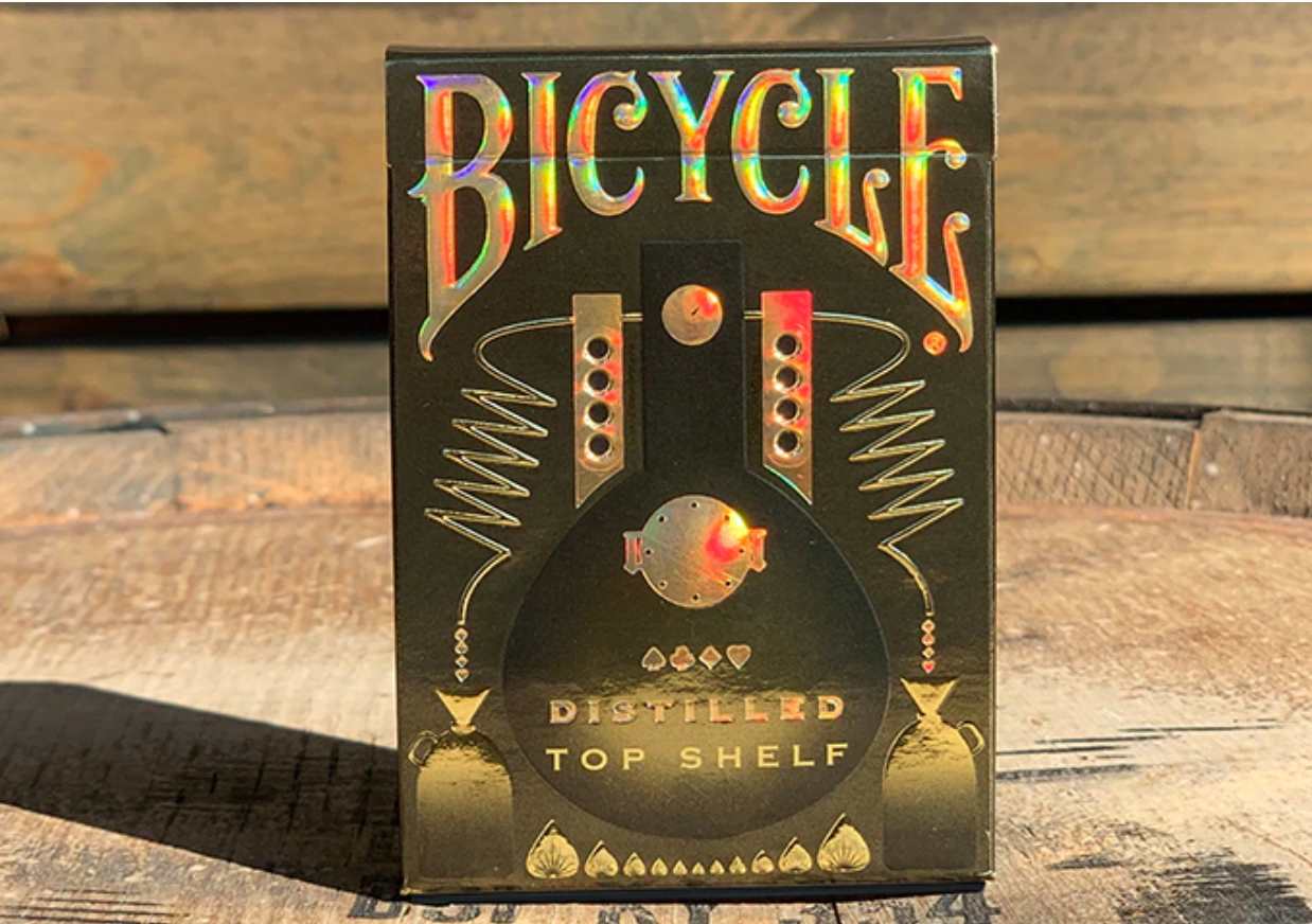 Bicycle Distilled Top Shelf Playing Cards -Holo Rainbow Gold