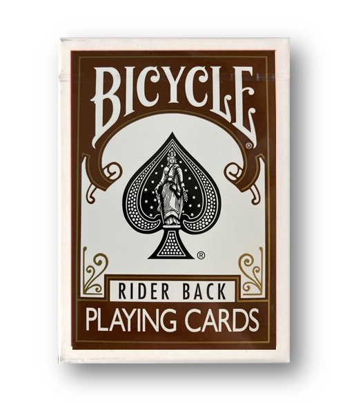 Bicycle Rider Back BROWN Playing Cards Rare Deck [Italy Import]