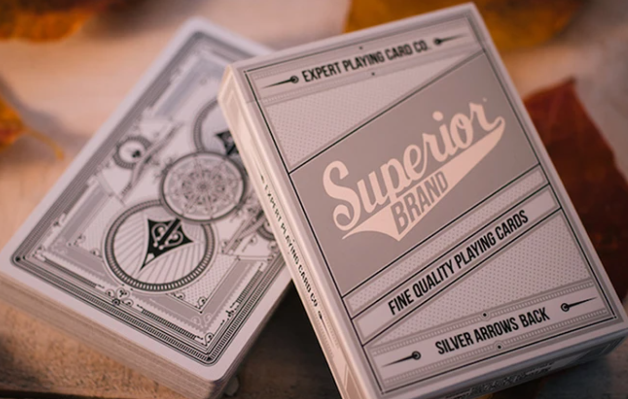 Superior Brand Silver Arrows Back Playing Cards by Jackson Robinson