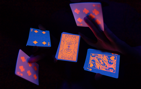 Fluorescent Ink Pumpkin Edition Playing Cards by MPC