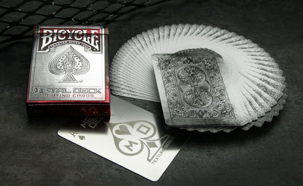 Bicycle Metal Deck Red Playing Cards Rare