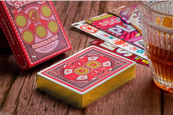 Lucky Streak Scratch & Win Playing Cards by Riffle Shuffle 1/25 chance of GILDING!