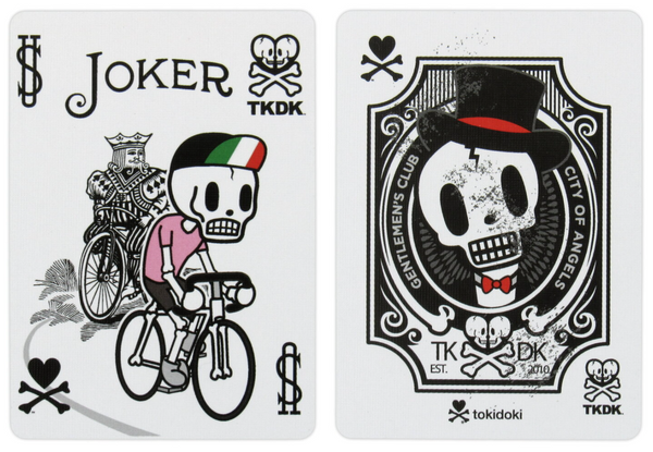 Bicycle Tokidoki Red Maiden Back Skull Playing Cards