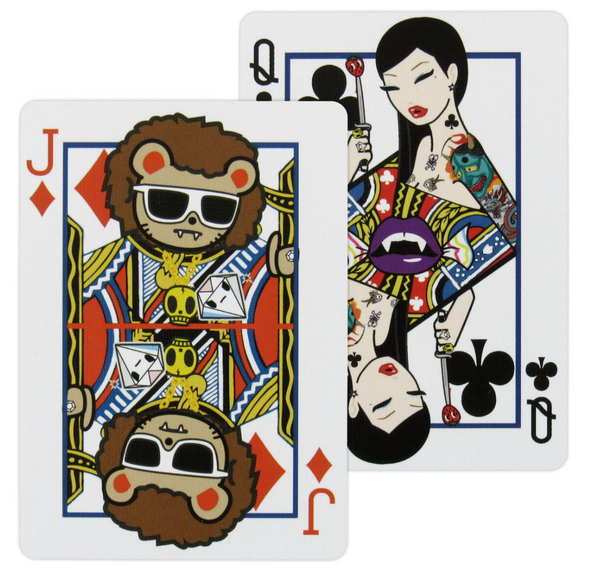 Bicycle Tokidoki Red Maiden Back Skull Playing Cards