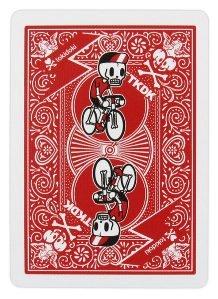 Bicycle Tokidoki Red Maiden Back Skull Playing Cards