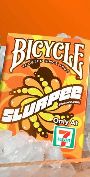 Bicycle 7 Eleven Slurpee Orange Or Green Foil Playing Cards