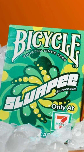 Bicycle 7 Eleven Slurpee Orange Or Green Foil Playing Cards