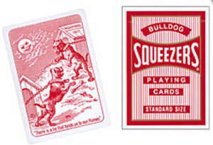 Bulldog Squeezers Red Or Blue Playing Cards