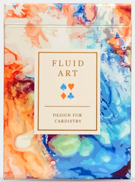Fluid Art Orange (Cardistry OR Standard Edition) Playing Cards