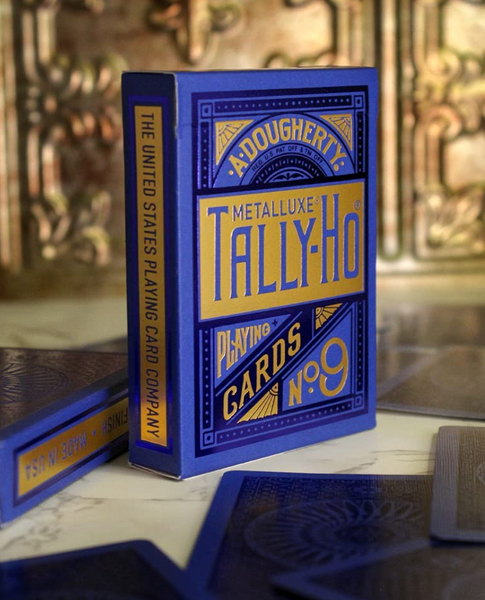 Tally-Ho MetalLuxe Blue Playing Cards
