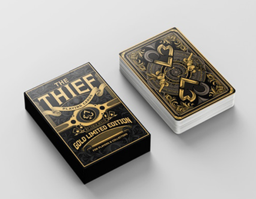 cards limited edition The Thief Limited Gold Foil Edition Playing Cards Cartamundi – Card -Addiction.com