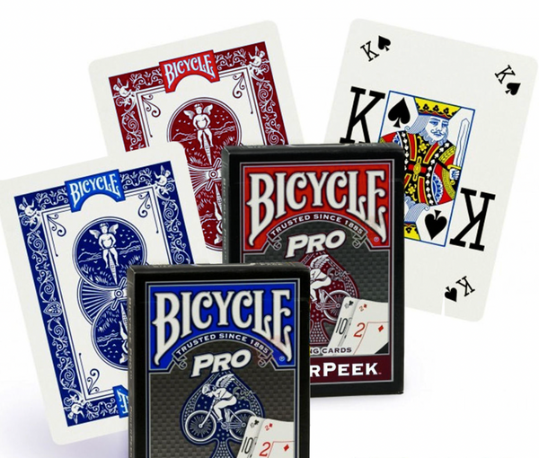 Bicycle Pro Poker Peek Playing Cards Deck Blue OR Red Poker Cards