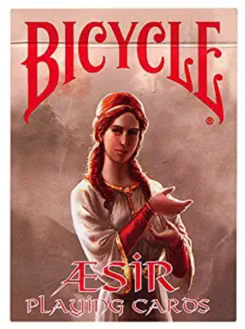 Bicycle Aesir Viking Gods Red Playing Cards