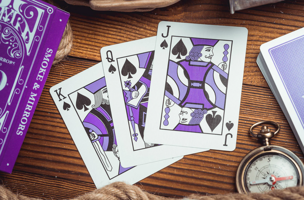 Smoke & Mirrors v9, Purple Edition Playing Cards by Dan and Dave