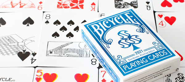 BICYCLE Sanshusha Printing Office 2021-Blue- Playing Cards (Japan Imported)