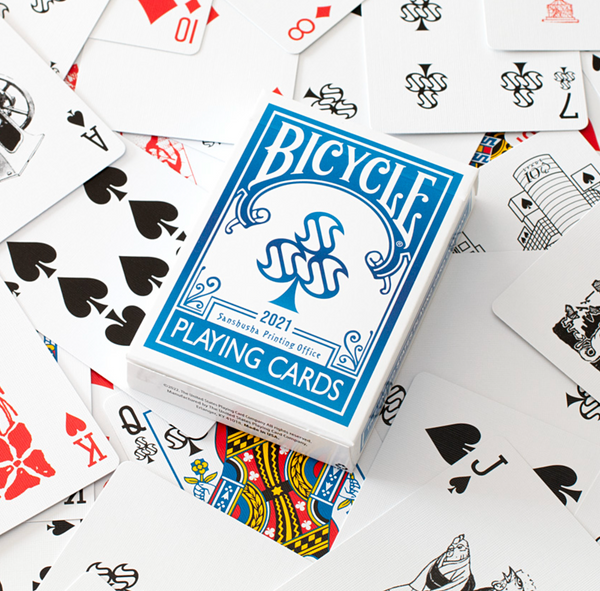 BICYCLE Sanshusha Printing Office 2021-Blue- Playing Cards (Japan Imported)