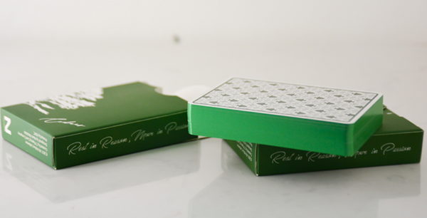 Cedar Premium Green Gilded Playing Cards Deck