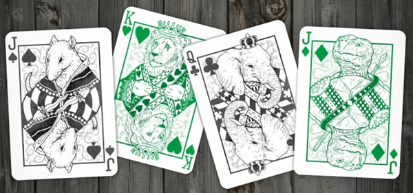 Wild Reign (Evergreen OR Crimson) Playing Cards Decks