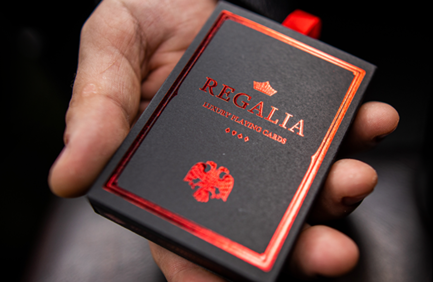 Regalia Red Playing Cards (Signature Edition) Shin Lim Deck Gold Foil