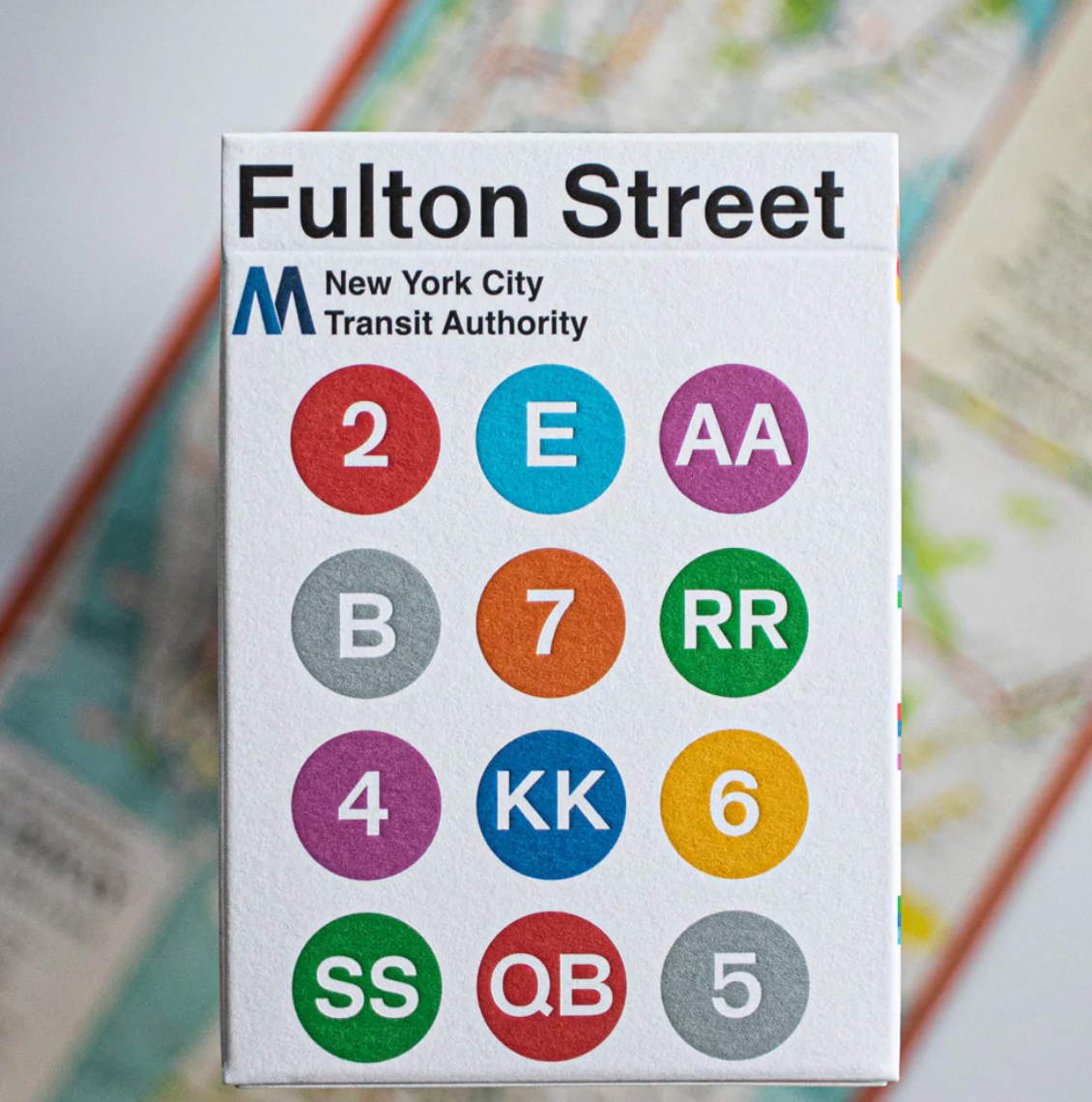 Fulton Street MTA Playing Cards (1972 Vignelli Map Edition) Deck