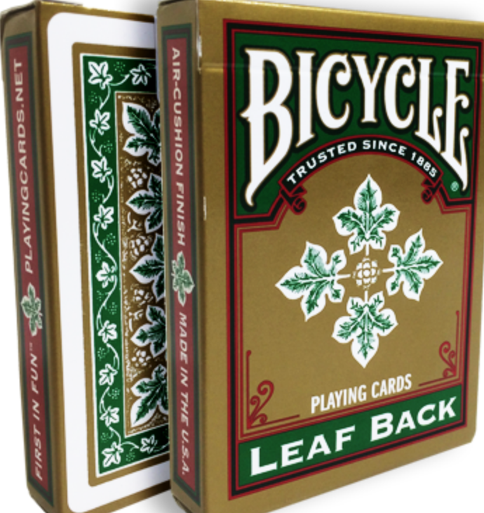 Bicycle Leaf Back Playing Cards Decks
