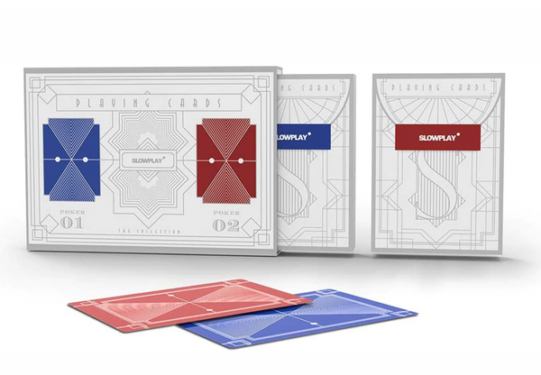 Slowplay Plastic Poker Playing Cards 2 Decks Set