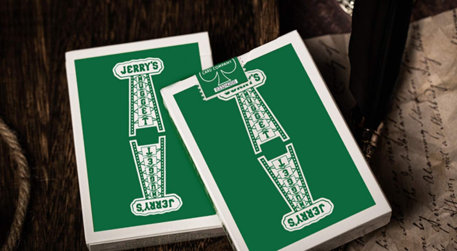 Jerry's Nugget Marked Monotone Playing Cards (#Seals)[Icy Blue
