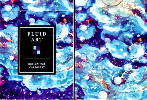 Fluid Art Blue (Cardistry Edition) Playing Cards Deck