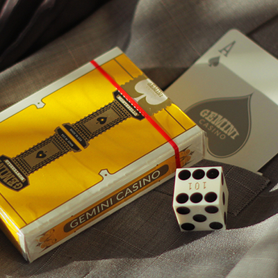 Gemini Casino Yellow Playing Cards Deck