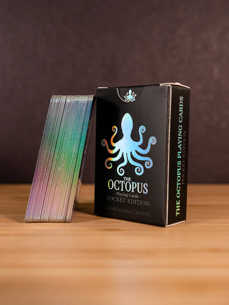 Holo Octopus Mini Gilded Deck (Holographic Gilded Playing Cards)